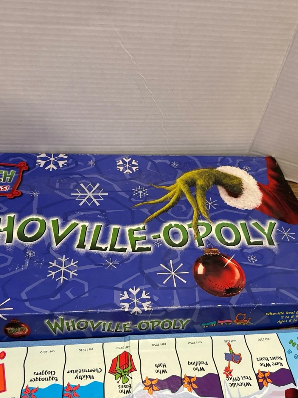 Vintage Whoville-Opoly The Grinch Who Stole Christmas Board Game Complete
